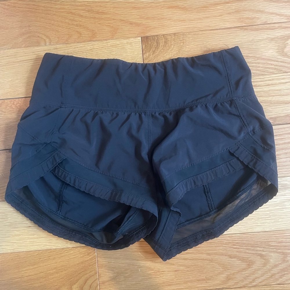 Lululemon Black 2” shorts Size 2
